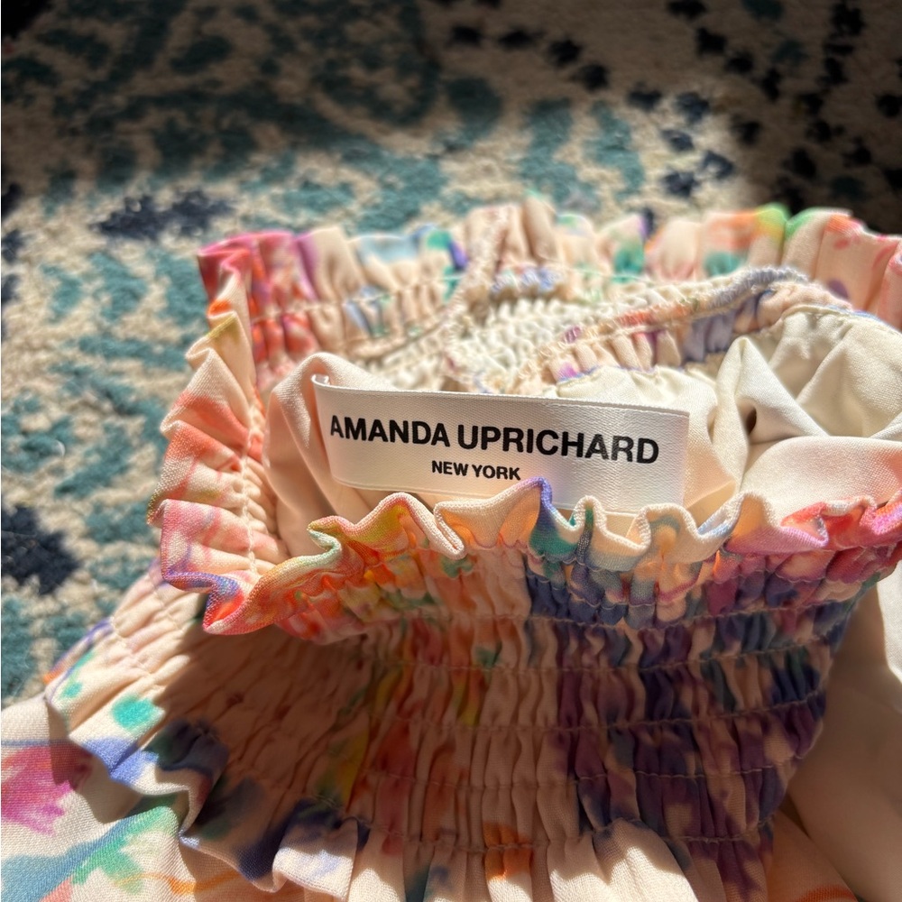 Amanda Uprichard Colorful Ruffled dress